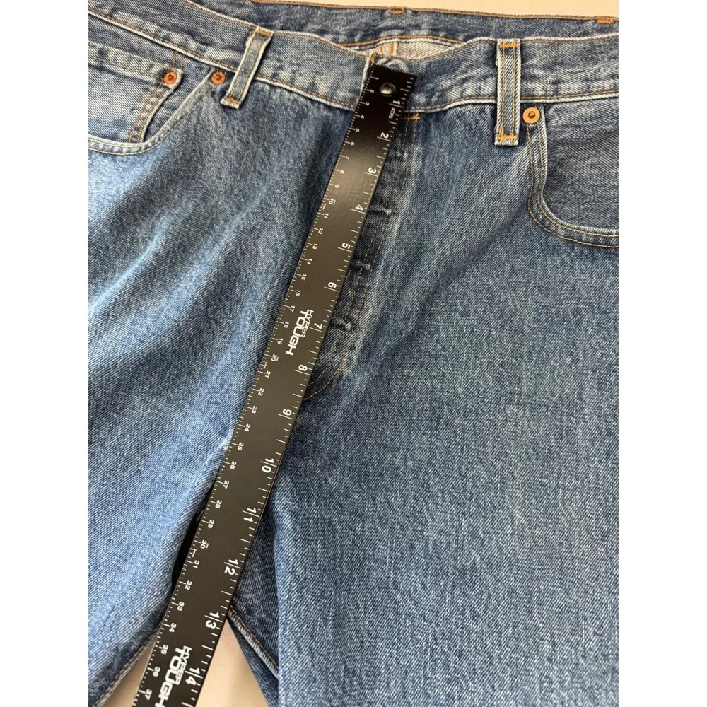Levi's Jeans Men 38x32 Blue 501 Original Fit Button Fly Straight Leg Denim